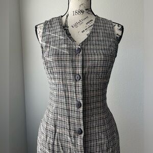 RAMPAGE PRINTED BUTTON DOWN DRESS